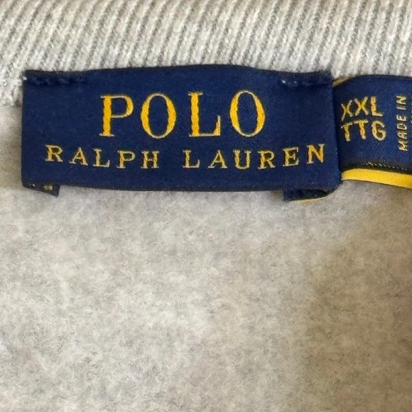 Polo Ralph Lauren Kids Polo Bear Crewneck Sweatshirt Gray XXL - Picture 2 of 7